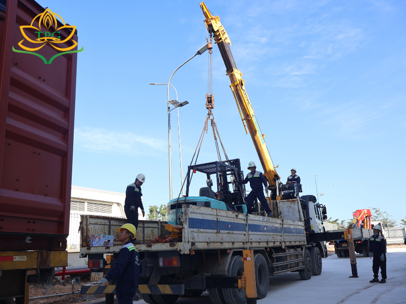 Ứng dụng rút ruột container tại kho bãi