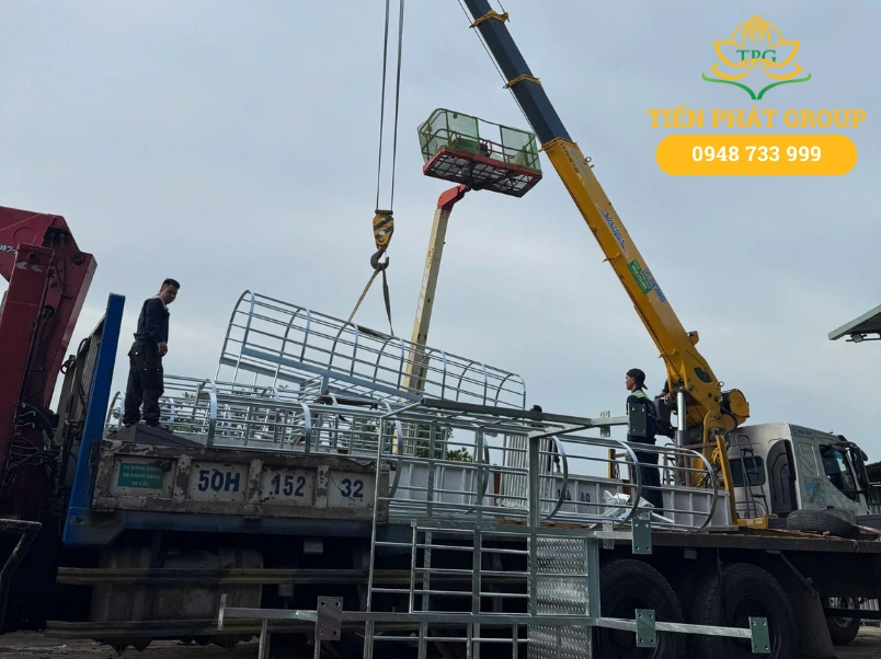 Du an cau va xep do mot cau kien bang thep tai Go Cong cua Tien Phat Group