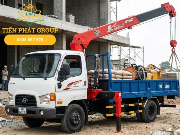 Xe cau 2.5 tan Huyndai N250 can Unic URV230 Thong so & Bang gia