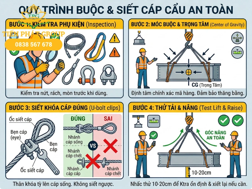 Quy trinh buoc va siet cap cau chuan 6 buoc