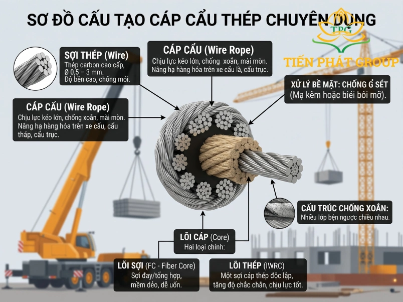 Cap cau la gi Cau tao cap cau