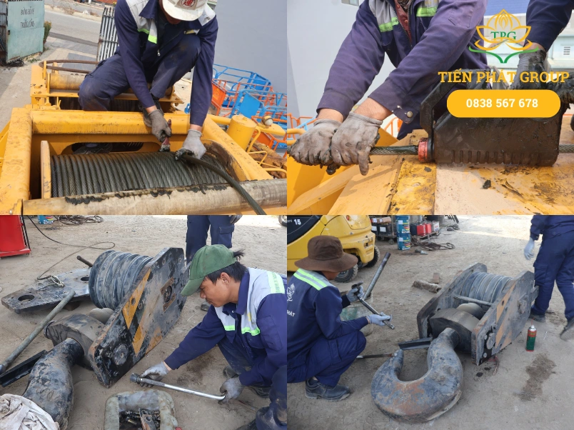 Bảo dưỡng xe cẩu đúng kỹ thuật: Quy trình & Checklist theo giờ 4 Huong dan bao duong cap cau va moc cau